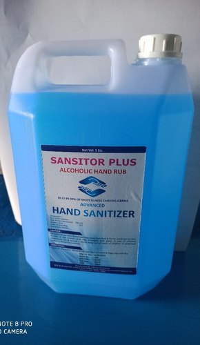 Sansitor Plus Hand Sanitizer Gel - 100 Ml, 250 Ml, 500 Ml, 1l, 5l | Flower Scent, Brilliant Blue Color, Transparent Liquid, Non-toxic Formula