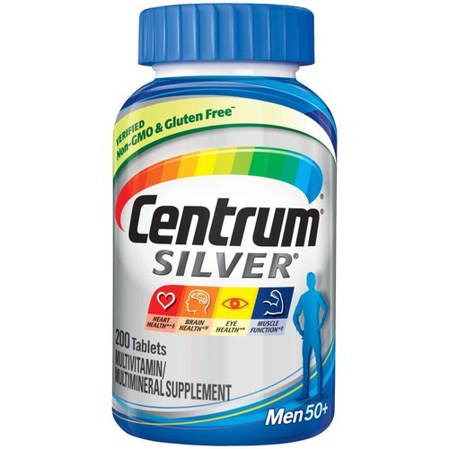 Centrum Silver Men 50+, 200-Count Bottle Efficacy: Promote Healthy & Growth