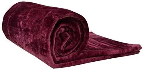 Radisson Luxury Faux Fur Mink Fleece Throw - 150x200 Cm, Soft Warm Plush Blanket In Ochre Yellow With Mustard Hints, Ideal For King Size Bed Or Large Couch, Flexible Use For Home, Travel, And Pets