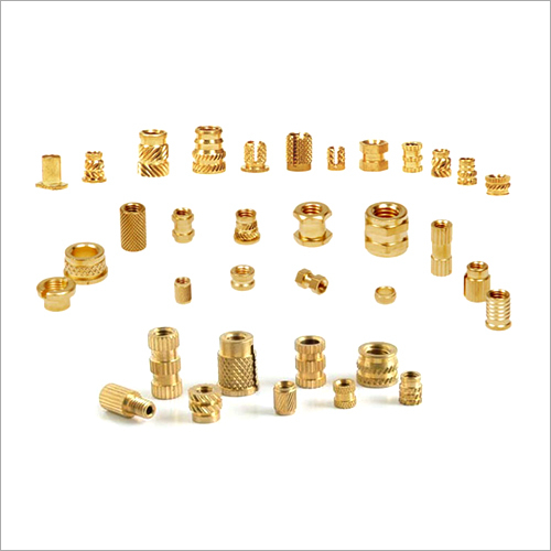 Industrial Brass Inserts - Polished Brass, Various Sizes Available | Ideal For Wood, Plastics, And Metal Thread Applications
