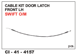 Cable Kit Door Latch Front LH Swift O/M - Durable Metal Design , Fits Most 4 Wheeler Vehicles, Warranty Included