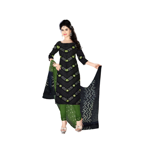 bandhani printed dress