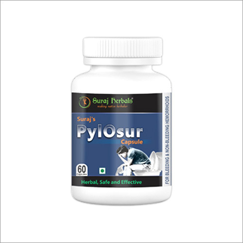 Suraj's Herbal Piles Care Capsule - Herbal Extracts, 60 Caps for 30 Days | Anti-Inflammatory, Analgesic, Fast & Safe Relief from Pain, Swelling & Constipation
