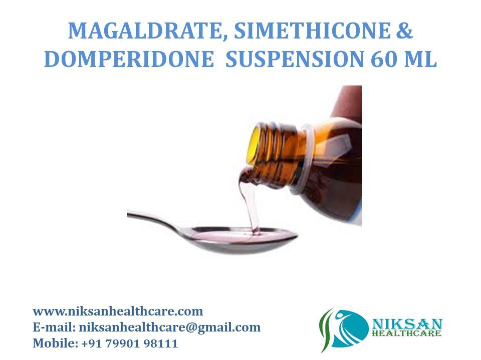 Magaldrate, Simethicone &Domperidone Suspension 60 Ml Drug Solutions