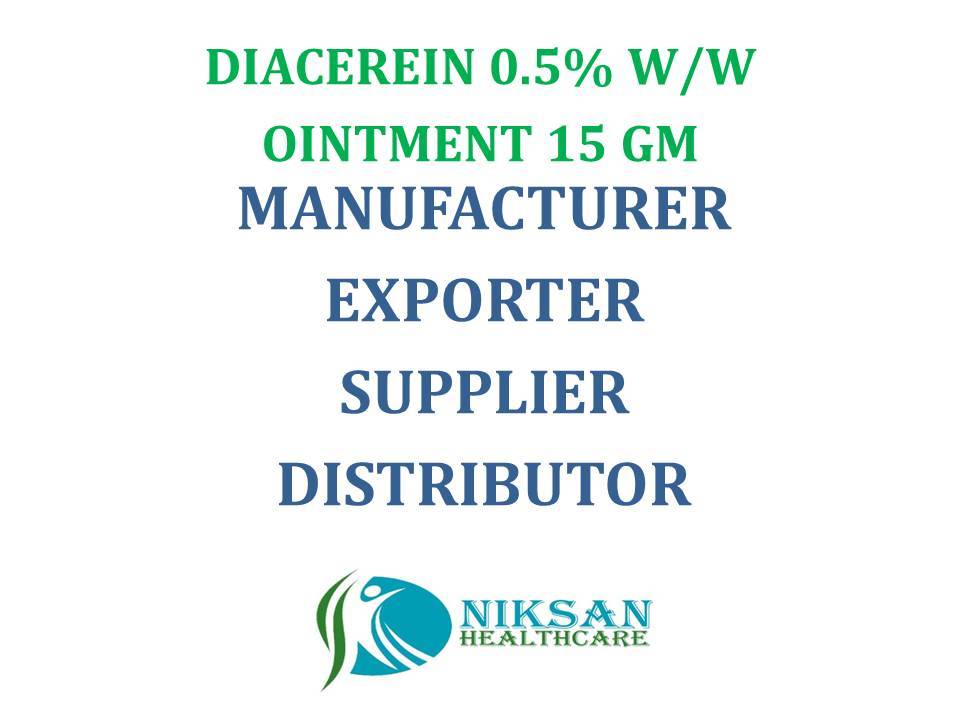 Diacerein 0.5% W/w Ointment 15 Gm Cas No: 13739-02-1