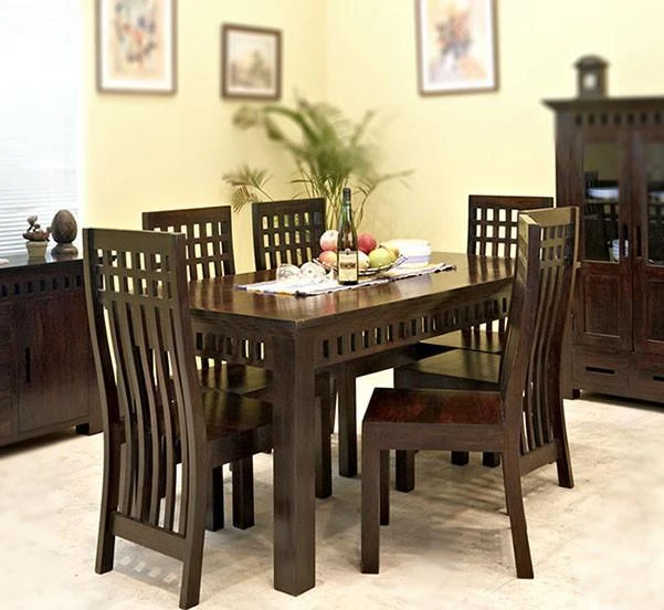Handmade Solid Wood Dining Set With Bench