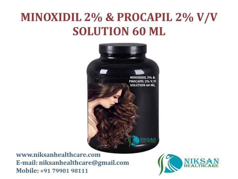 Minoxidil 2% & Procapil 2% V/v Solution 60 Ml