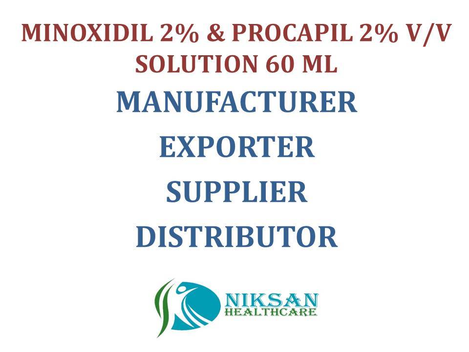 Minoxidil 2% & Procapil 2% V/v Solution 60 Ml