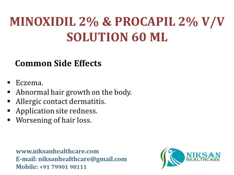 Minoxidil 2% & Procapil 2% V/v Solution 60 Ml