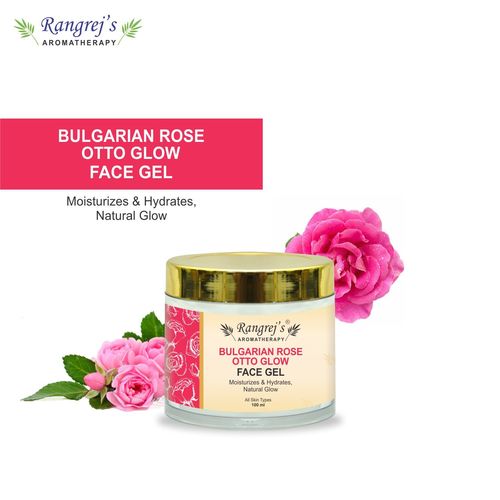 Rangrej'S Aromatherapy Bulgarian Rose Otto Glow Face Gel Health And Beauty Care Products For Skin Lighten/Brighten/Glowing/Moisturizing Skin 100Ml Organic
