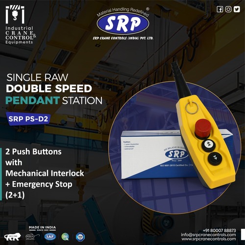 2 Push Button Pendant Station Single Speed Srp Ps-s2