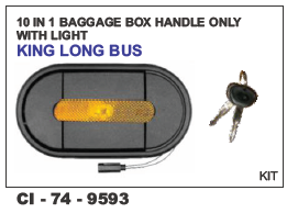 10 In 1 Baggage Box Handle Only With Light King Long  Bus Vehicle Type: 4 Wheeler