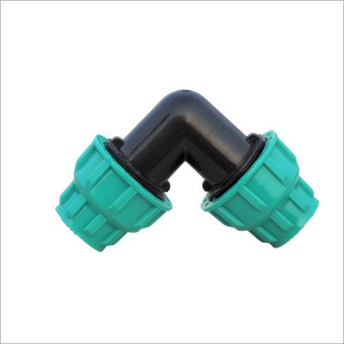 90 Degree HDPE Compression Fitting - Polypropylene, Size Range: 20-110mm, Black Color, Female Connection, Standard: DIN, BS, JIS, ANS, Equal Shape