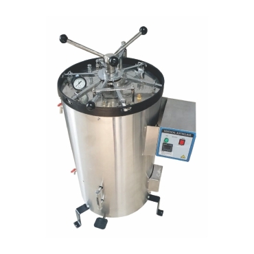 Autoclave Vertical - 23L Stainless Steel Chamber, 450mm x 450mm x 900mm Dimensions, 220V Power, 105°C - 134°C Temperature Range, 1.0 - 2.0 bar Pressure Range, 0 - 99 Minutes Timer