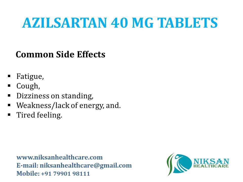 Azilsartan 40 Mg Tablets Organic Medicine