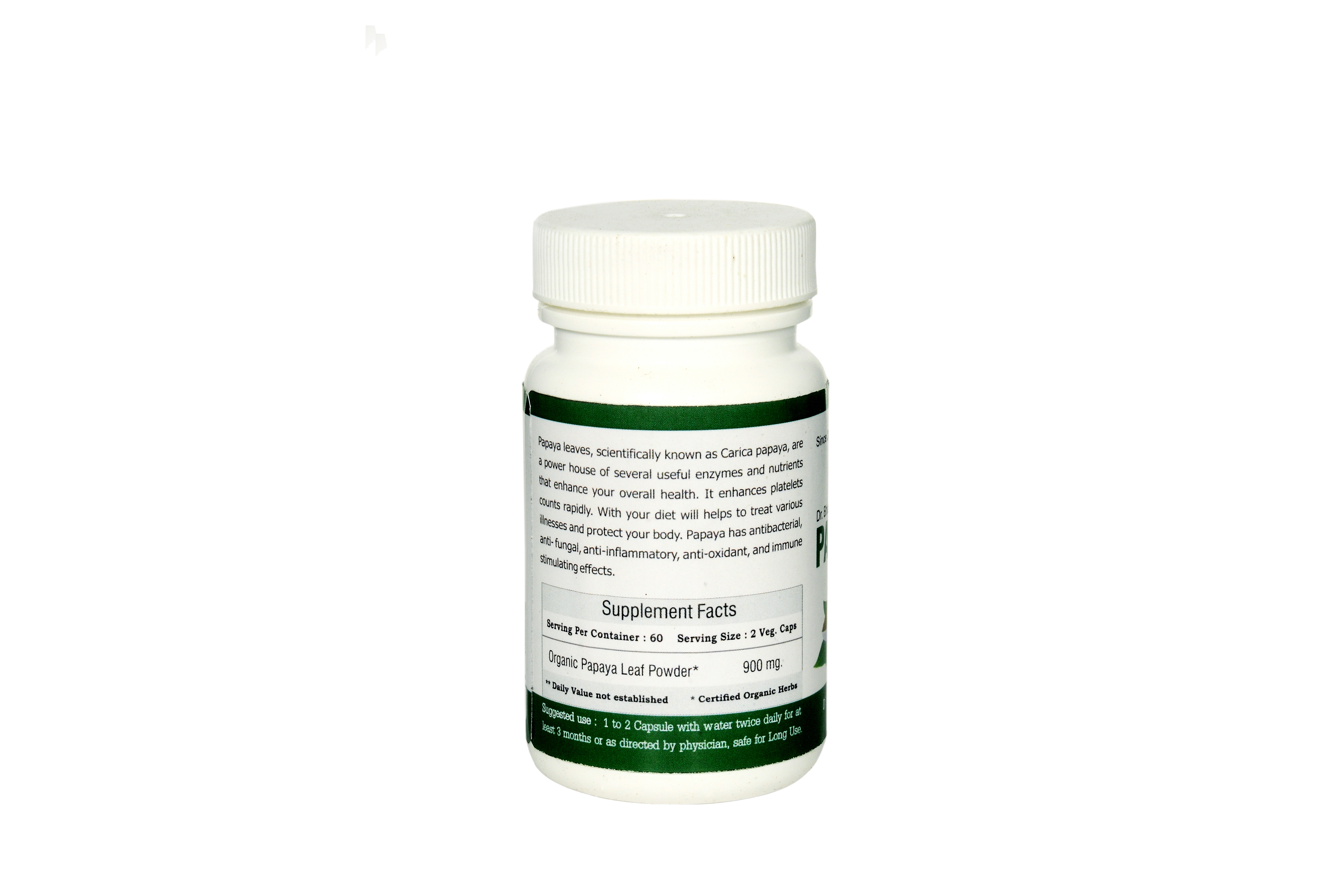 Papaya Leaf Capsule Age Group: For Adults