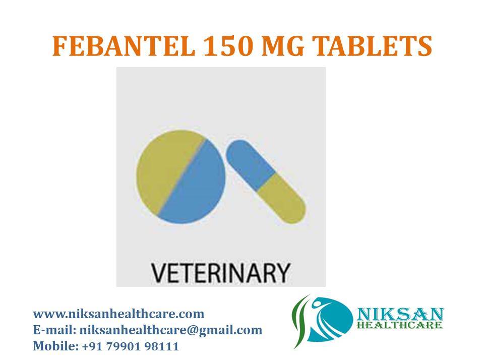 Febantel 150 Mg Tablets - General Medicines | Dosage Guidelines: Two Times Per Day With Milk Or Water, Storage Instructions: Store In Cool And Dry Place, Recommended For Gastrointestinal Nematodes And Lungworms