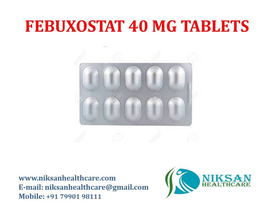 Febuxostat 40 Mg Tablets General Medicines
