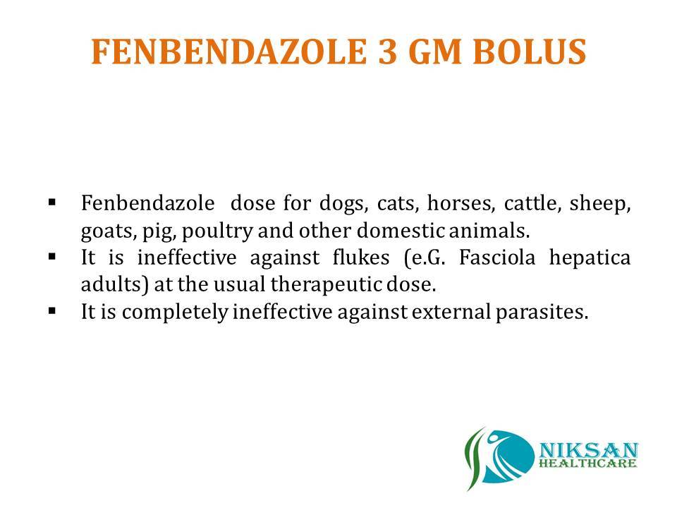 Fenbendazole 3 Gm Bolus General Medicines