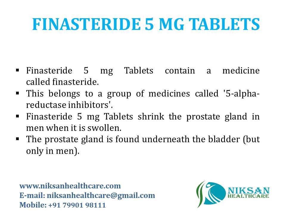 Finasteride 5 Mg Tablets General Medicines
