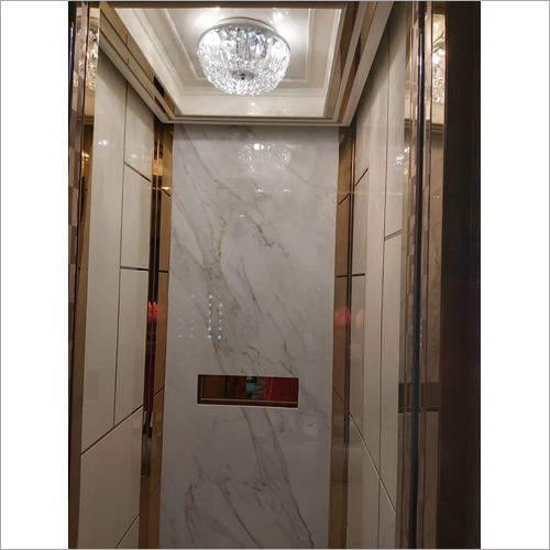 शानदार रोज़ गोल्ड लिफ्ट केबिन कार आयाम: आवश्यकता के अनुसार