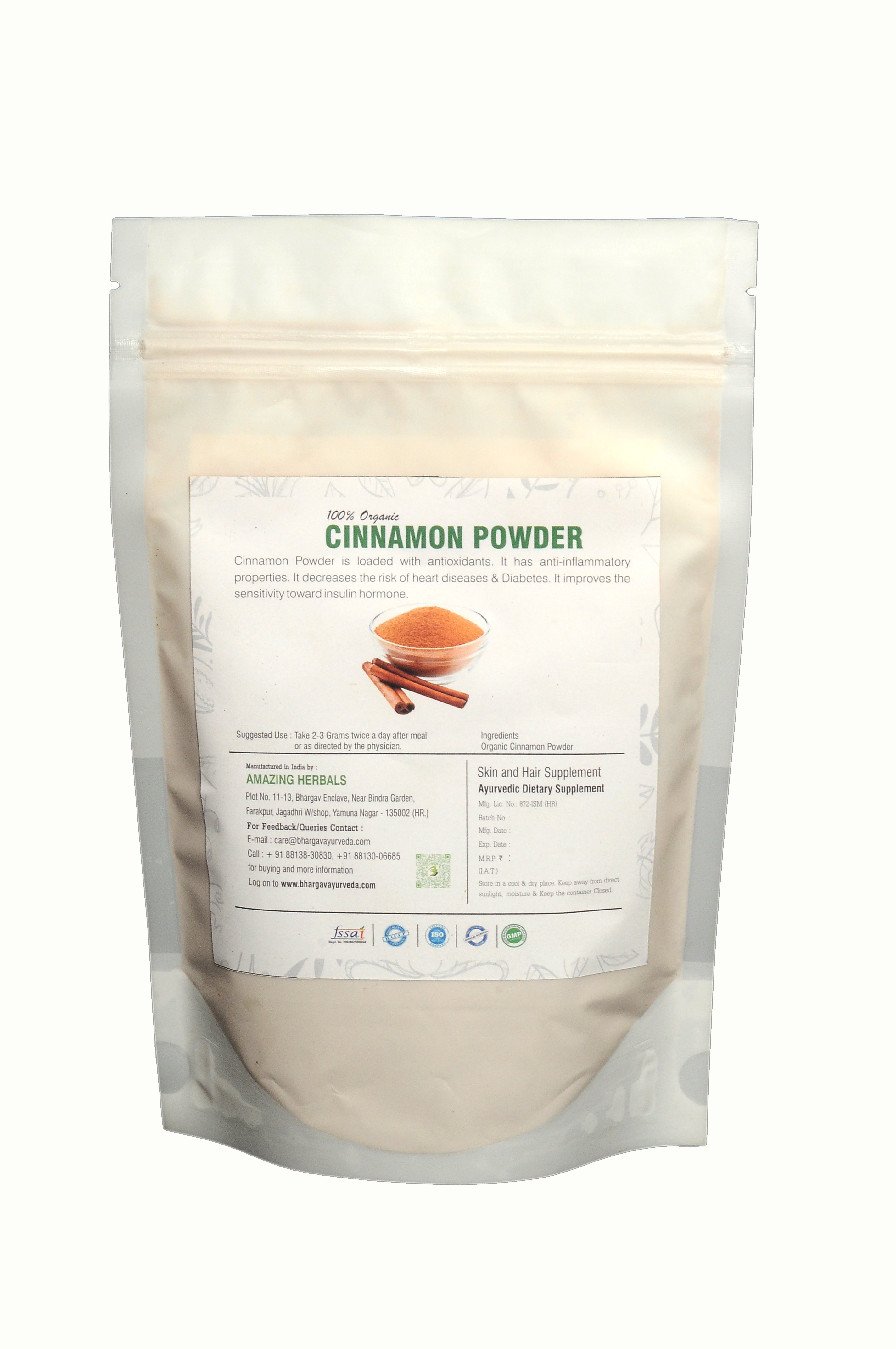 Cinnamon Powder - Product Type: Ayurvedic Medicine