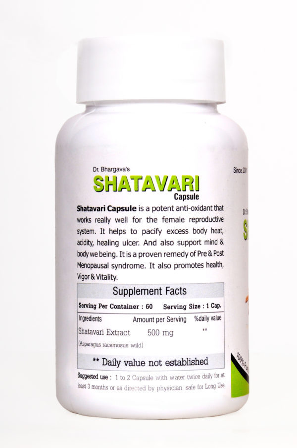 Natural Shatavari Capsule - Age Group: For Adults