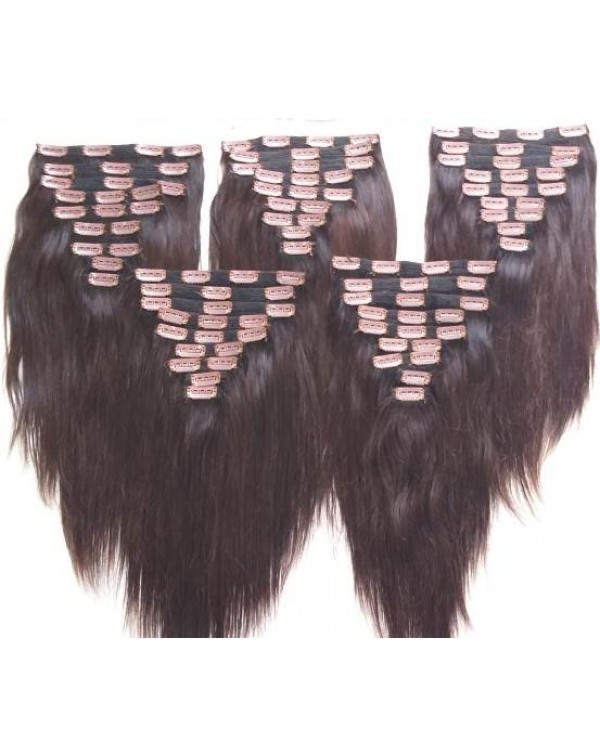 Indian Virgin Clip Human Hair Application: Profesional