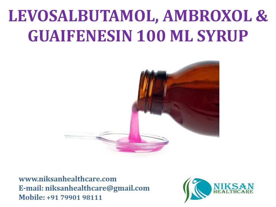 Levosalbutamol, Ambroxol & Guaifenesin 100 Ml Syrup General Medicines
