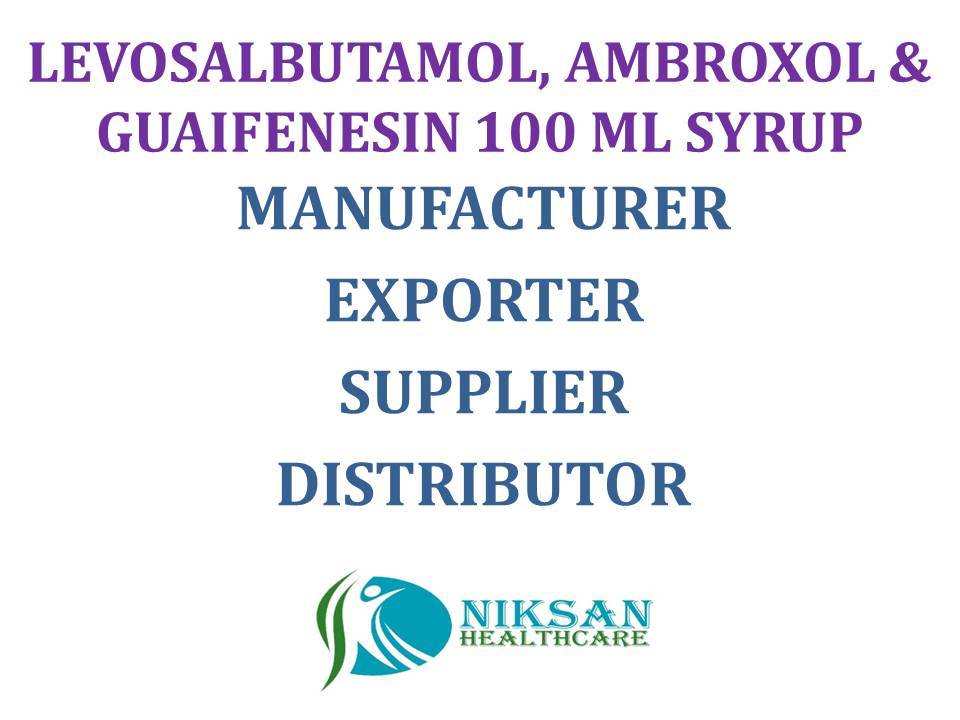 Levosalbutamol, Ambroxol & Guaifenesin 100 Ml Syrup General Medicines
