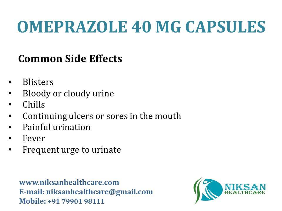 Omeprazole 40 Mg Capsules General Medicines