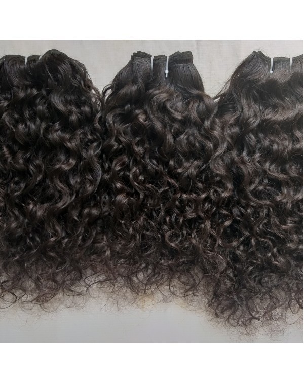 Indian Virgin Curly Human Hair Application: Profesional