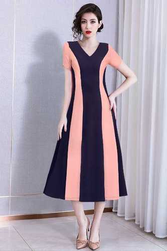 Stretchable Ladies Designer Western Dress