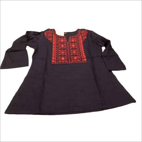 Ladies Cotton Ikkat Tops - Cotton, Size S, M, L, XL | Washable, All Season Wear, Versatile Top for Every Occasion