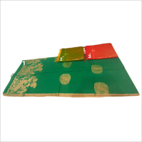 Available In Different Color Ladies Fancy Handloom Silk Work Saree