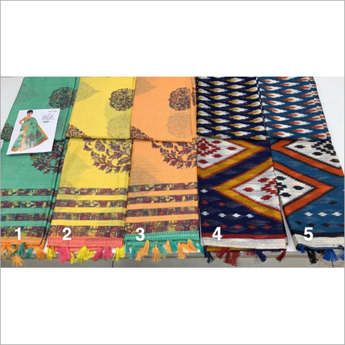 Available In Different Color Ladies Fancy Jute Silk Work Saree