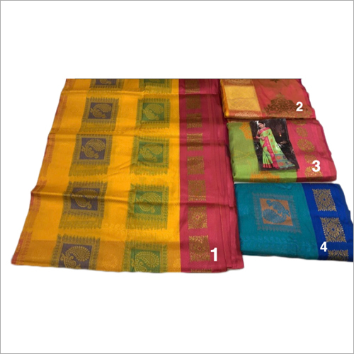 Ladies Fancy South Silk Work Saree - Silk Material, Casual Style | Suitable for Rainy, Spring, Summer, and Winter Seasons
