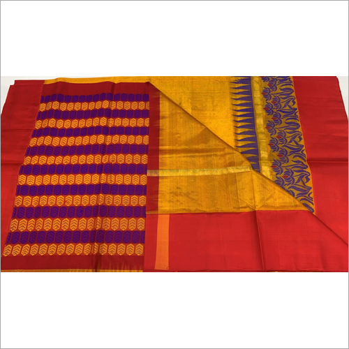 Ladies Pure Chanderi Kuhuram Silk Work Saree - Silk Material, Suitable for Casual Occasions | Perfect for All Seasons: Rainy, Spring, Summer, Winter