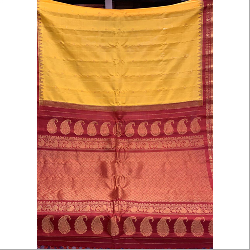 Casual Ladies Pure Gadwal Silk Work Saree