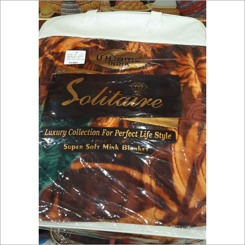 मल्टीकलर डबल प्लाई डबल बेड कंबल