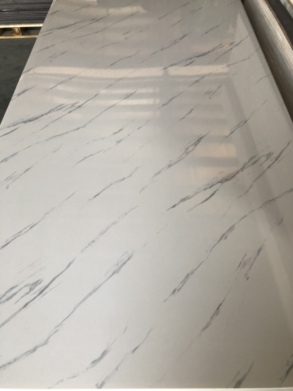 Pvc Marble Sheet - 1220x2440mm, White Color, 2.4-3.6mm Thickness | Waterproof, Fire Retardant, Easy Installation, Cost-effective For Interior Decoration