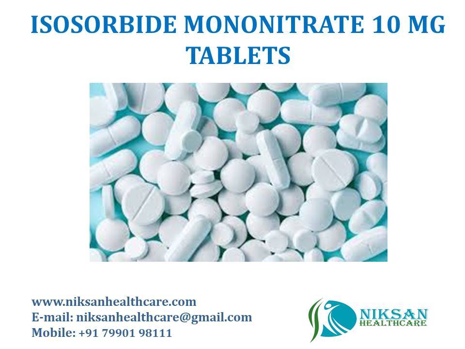Isosorbide Mononitrate 10 Mg Tablets General Medicines