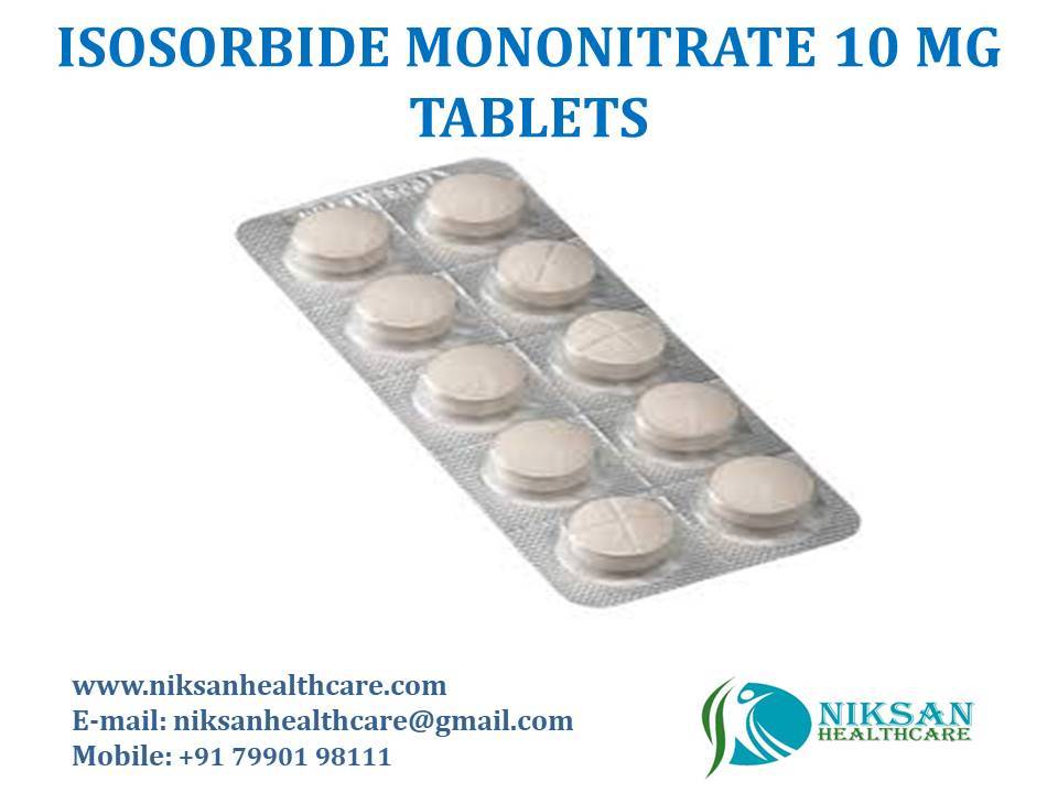 Isosorbide Mononitrate 10 Mg Tablets General Medicines