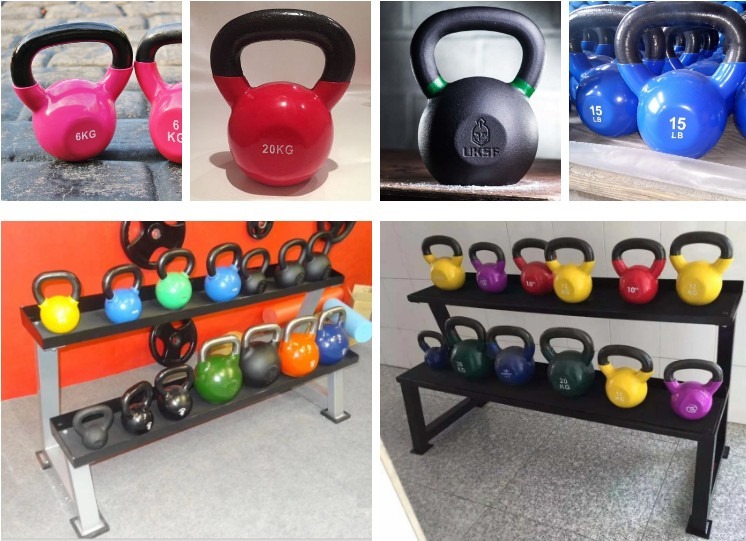 Cast Iron Kettlebell - 10 Inch Height, 8 Inch Width | Rubber Coated, 6 Month Warranty, Ideal For Strength Training