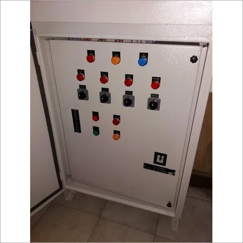 Electrical Control Panel - Metal Material, Powder Coated Surface Finish, White Color | Mild Steel Cover, Durable And Versatile Design