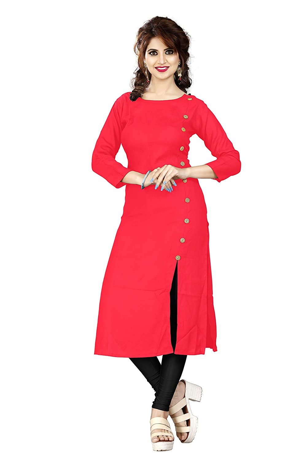 Women Cotton Kurta Bust Size: 34.0-44.0 Inch (In)