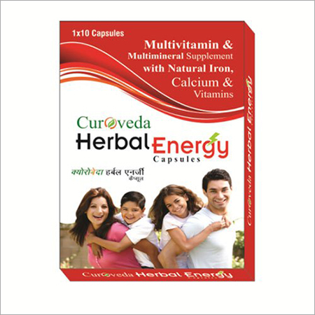 Herbal Energy Capsule - Herbal Extract Blend with Vitamins | Boosts Energy, Reduces Fatigue, Supports Overall Vitality