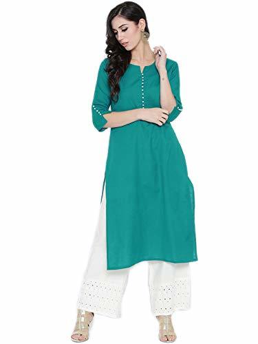 Women Cotton Solid Kurta Bust Size: 34.0-44.0 Inch (In)