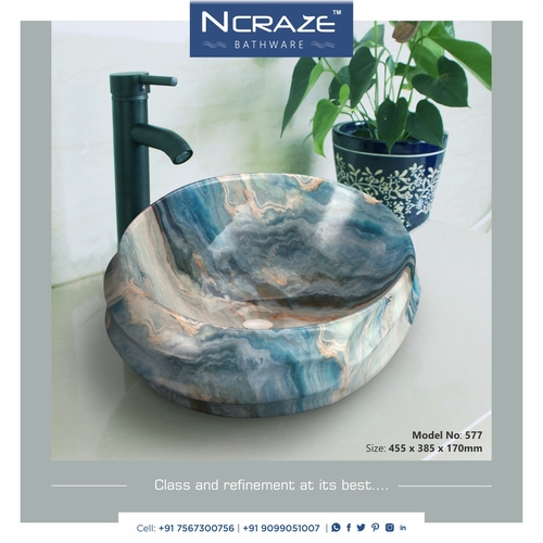 Decorative Round Shape Table Top Basin
