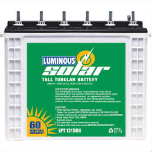 Luminous Solar Battery - Color: As Per Industry Standards